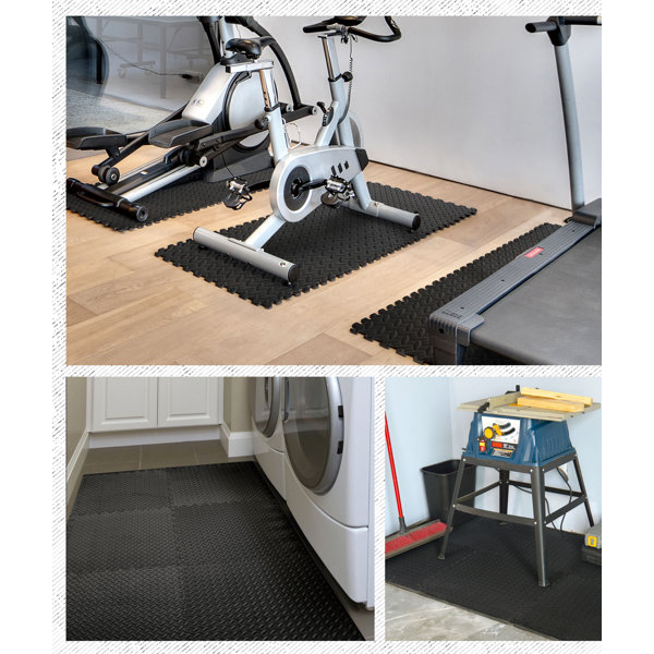 WF Athletic Supply Extra Thick Interlocking Exercise Foam Mats, 3/4